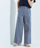 【ピエロ/Pierrot】のRASW ピンタックスラックスデニムパンツ 大人の最旬トレンドファッション＆コーディネート founy(ファウニー) ファッション Fashion レディースファッション Fashion for Women パンツ Pants & Trousers デニムパンツ・ジーンズ・美脚デニム Denim Jeans & Pants ストレート Straight, Straight Cut スラックス Slacks, Dress Pants センター Center, Center Line デニム Denim, Jeans Material パターン Pattern, Design Print プチプライス・低価格 Affordable / Budget Price エレガント 上品 Elegant thumbnail ブルー|ID: prp329100004973537 ipo3291000000037290501