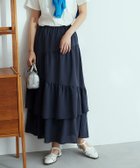 【ピエロ/Pierrot】の【B会場】アシンメトリーティアードスカート 大人の最旬トレンドファッション＆コーディネート founy(ファウニー) ファッション Fashion レディースファッション Fashion for Women スカート Skirts ティアードスカート Tiered Skirts フェミニン Feminine, Girly プチプライス・低価格 Affordable / Budget Price thumbnail ネイビー|ID: prp329100004973544 ipo3291000000037290526