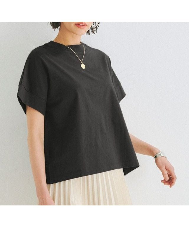 【ピエロ/Pierrot】のRASW バイオシルケット袖切り替えTシャツ 大人の最旬トレンドファッション＆コーディネート founy(ファウニー) 　ファッション　Fashion　レディースファッション　Fashion for Women　トップス・カットソー　Cut & Sew Tops　シャツ・ブラウス・オフィスカジュアル　Elegant Blouses & Button-Ups　ロングTシャツ・Tシャツ　Longline T-Shirts & Tees　カットソー　Cut and Sewn Top　コンパクト　Compact, Small Size　シルケット　Silket, Silky Cotton　シンプル　Simple, Minimal　スリット　Slit, Slit Detail　プチプライス・低価格　Affordable / Budget Price　夏　Summer　抗菌　Antibacterial, Bacteria-Resistant　 other-1|ID: prp329100004973564 ipo3291000000037290606