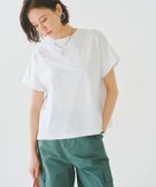 【ピエロ/Pierrot】のRASW バイオシルケット袖切り替えTシャツ 大人の最旬トレンドファッション＆コーディネート founy(ファウニー) ファッション Fashion レディースファッション Fashion for Women トップス・カットソー Cut & Sew Tops シャツ・ブラウス・オフィスカジュアル Elegant Blouses & Button-Ups ロングTシャツ・Tシャツ Longline T-Shirts & Tees カットソー Cut and Sewn Top コンパクト Compact, Small Size シルケット Silket, Silky Cotton シンプル Simple, Minimal スリット Slit, Slit Detail プチプライス・低価格 Affordable / Budget Price 夏 Summer 抗菌 Antibacterial, Bacteria-Resistant thumbnail オフホワイト|ID: prp329100004973564 ipo3291000000037290608