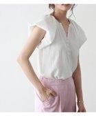 【ピエロ/Pierrot】の【アウトレットSALE!】キーネックパフスリーブブラウス 大人の最旬トレンドファッション＆コーディネート founy(ファウニー) ファッション Fashion レディースファッション Fashion for Women トップス・カットソー Cut & Sew Tops シャツ・ブラウス・オフィスカジュアル Elegant Blouses & Button-Ups アウトレット Outlet / Clearance スリーブ Sleeve, Long Sleeve / Short Sleeve バルーン Balloon, Balloon Silhouette フェミニン Feminine, Girly フレンチ French, French Style プチプライス・低価格 Affordable / Budget Price ボトム Bottoms, Lower Wear thumbnail オフホワイト|ID: prp329100004973570 ipo3291000000037290632