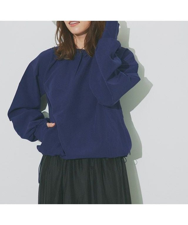 【ピエロ/Pierrot】の【ラッシュガード】ギャザートップス インテリア・キッズ・メンズ・レディースファッション・服の通販 founy(ファウニー) 　ファッション　Fashion　レディースファッション　Fashion for Women　トップス・カットソー　Cut & Sew Tops　送料無料　Free Shipping　ウォッシャブル　Machine Washable　トレンド　Trend, Trending Now　プチプライス・低価格　Affordable / Budget Price　ポケット　Pocket, Pocket Detail　メッシュ　Mesh, Net Fabric　夏　Summer　ネイビー|ID: prp329100004973575 ipo3291000000037290645