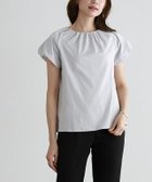 【ピエロ/Pierrot】のフレンチパフスリーブTシャツ [Pierrot] 大人の最旬トレンドファッション＆コーディネート founy(ファウニー) ファッション Fashion レディースファッション Fashion for Women トップス・カットソー Cut & Sew Tops シャツ・ブラウス・オフィスカジュアル Elegant Blouses & Button-Ups ロングTシャツ・Tシャツ Longline T-Shirts & Tees ギャザー Gathered, Ruffled スリーブ Sleeve, Long Sleeve / Short Sleeve フェミニン Feminine, Girly フレンチ French, French Style プチプライス・低価格 Affordable / Budget Price thumbnail ライトグレー|ID: prp329100004973587 ipo3291000000037290689