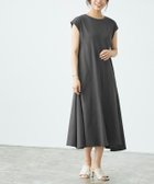 【ピエロ/Pierrot】のフレンチフレアカットソーワンピース チャコール|ID: prp329100004973594 ipo3291000000037290721