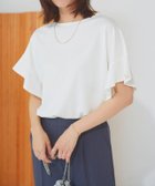【ピエロ/Pierrot】の接触冷感フレアスリーブTシャツ 大人の最旬トレンドファッション＆コーディネート founy(ファウニー) ファッション Fashion レディースファッション Fashion for Women トップス・カットソー Cut & Sew Tops シャツ・ブラウス・オフィスカジュアル Elegant Blouses & Button-Ups ロングTシャツ・Tシャツ Longline T-Shirts & Tees 送料無料 Free Shipping インナー Innerwear カットソー Cut and Sewn Top サロペット Overalls, Salopette スリーブ Sleeve, Long Sleeve / Short Sleeve フレア Flare, Flared プチプライス・低価格 Affordable / Budget Price エレガント 上品 Elegant thumbnail 167cm / オフホワイト / M|ID: prp329100004973597 ipo3291000000037290731