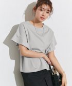 【ピエロ/Pierrot】の接触冷感フレアスリーブTシャツ 大人の最旬トレンドファッション＆コーディネート founy(ファウニー) ファッション Fashion レディースファッション Fashion for Women トップス・カットソー Cut & Sew Tops シャツ・ブラウス・オフィスカジュアル Elegant Blouses & Button-Ups ロングTシャツ・Tシャツ Longline T-Shirts & Tees 送料無料 Free Shipping インナー Innerwear カットソー Cut and Sewn Top サロペット Overalls, Salopette スリーブ Sleeve, Long Sleeve / Short Sleeve フレア Flare, Flared プチプライス・低価格 Affordable / Budget Price エレガント 上品 Elegant thumbnail 166cm / ライトグレー / M|ID: prp329100004973597 ipo3291000000037290733