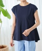 【ピエロ/Pierrot】の接触冷感フレンチスリーブAラインTシャツ ネイビー|ID: prp329100004973600 ipo3291000000037290749