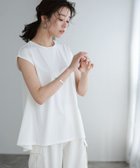 【ピエロ/Pierrot】の接触冷感フレンチスリーブAラインTシャツ オフホワイト|ID: prp329100004973600 ipo3291000000037290751
