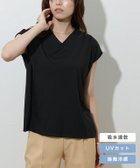 【ピエロ/Pierrot】の接触冷感フレンチスリーブカットソー 大人の最旬トレンドファッション＆コーディネート founy(ファウニー) ファッション Fashion レディースファッション Fashion for Women トップス・カットソー Cut & Sew Tops カットソー・ベーシックTシャツ Cut-and-Sewn Tops / Stretch Tees & Basics 送料無料 Free Shipping カットソー Cut and Sewn Top シンプル Simple, Minimal プチプライス・低価格 Affordable / Budget Price エレガント 上品 Elegant thumbnail ブラック|ID: prp329100004973602 ipo3291000000037290756