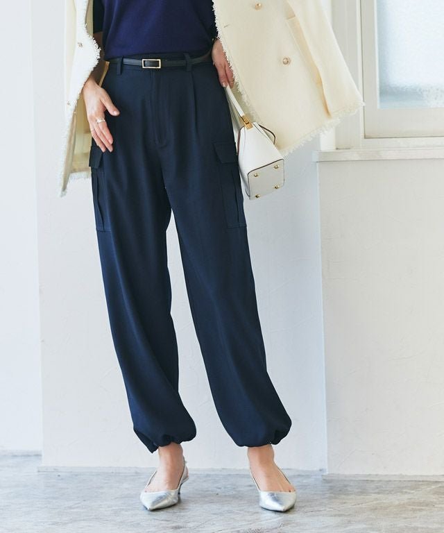 【ピエロ/Pierrot】の2wayカーゴパンツ インテリア・キッズ・メンズ・レディースファッション・服の通販 founy(ファウニー) 　ファッション　Fashion　レディースファッション　Fashion for Women　パンツ　Pants & Trousers　カーゴパンツ　Cargo Pants, Utility Pants　ストレート　Straight, Straight Cut　プチプライス・低価格　Affordable / Budget Price　ルーズ　Loose, Oversized　167cm / ネイビー / M|ID: prp329100004973605 ipo3291000000037290772