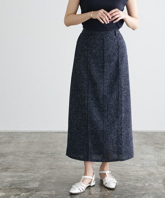 【ピエロ/Pierrot】のサマーツイードピンタックロングスカート インテリア・キッズ・メンズ・レディースファッション・服の通販 founy(ファウニー) https://founy.com/ ファッション Fashion レディースファッション Fashion for Women スカート Skirts ロングスカート Long Skirts / Maxi & Midi Skirts ツイード Twill, Twill Weave フロント Front, Front Design プチプライス・低価格 Affordable / Budget Price ロング Long, Long-Length |ID: prp329100004973624 ipo3291000000037290846