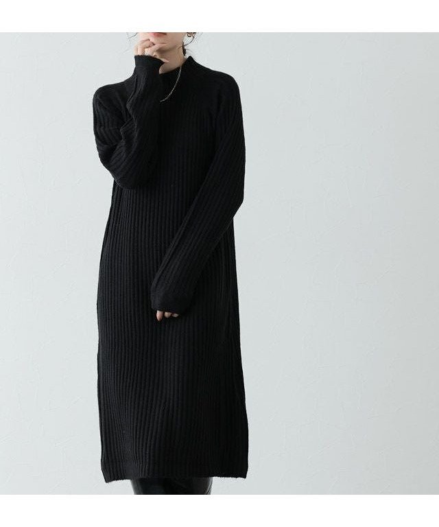 【ピエロ/Pierrot】の選べる2丈ボトルネックリブニットワンピース インテリア・キッズ・メンズ・レディースファッション・服の通販 founy(ファウニー) https://founy.com/ ファッション Fashion レディースファッション Fashion for Women ワンピース Dresses ニットワンピース Knit Dresses プチプライス・低価格 Affordable / Budget Price ワイドリブ Wide Rib, Wide Ribbed Knit エレガント 上品 Elegant |ID: prp329100004973634 ipo3291000000037290883