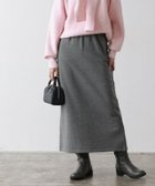 【ピエロ/Pierrot】の裏起毛ロングスカート 163cm / 杢チャコール / M|ID: prp329100004973647 ipo3291000000037290940