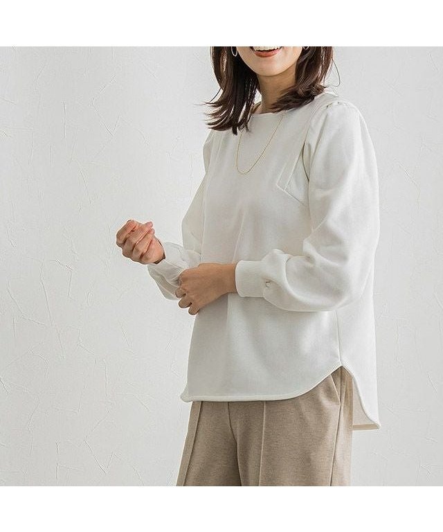 【ピエロ/Pierrot】の裏起毛ボリュームスリーブプルオーバー インテリア・キッズ・メンズ・レディースファッション・服の通販 founy(ファウニー) 　ファッション　Fashion　レディースファッション　Fashion for Women　トップス・カットソー　Cut & Sew Tops　カジュアルプルオーバー・ニットトップス　Pullovers & Knit Tops / Casual Pullovers　ボリューム袖・フリルスリーブブラウス　Voluminous & Ruffle Sleeves / Puffy Sleeve Tops　おすすめ　Recommended / Our Picks　スウェット / スエット　Sweatshirt, Sweatwear　プチプライス・低価格　Affordable / Budget Price　ラウンド　Round, Round Neck　ワンポイント　One Point, Statement Accent　オフホワイト|ID: prp329100004973649 ipo3291000000037290945