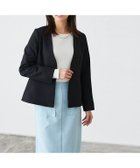 【ピエロ/Pierrot】のフレアジャケット 大人の最旬トレンドファッション＆コーディネート founy(ファウニー) ファッション Fashion レディースファッション Fashion for Women アウター Coat / Outerwear Collection レディースジャケット・軽アウター Jackets おすすめ Recommended / Our Picks ジャケット Jacket, Outerwear ジョーゼット Georgette, Semi-Sheer Fabric フェミニン Feminine, Girly フレア Flare, Flared プチプライス・低価格 Affordable / Budget Price ビジネス 仕事 通勤 Business / Work / Commuting thumbnail 167cm / ブラック / M|ID: prp329100004973663 ipo3291000000037290996
