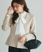 【ピエロ/Pierrot】のフレアジャケット 大人の最旬トレンドファッション＆コーディネート founy(ファウニー) ファッション Fashion レディースファッション Fashion for Women アウター Coat / Outerwear Collection レディースジャケット・軽アウター Jackets おすすめ Recommended / Our Picks ジャケット Jacket, Outerwear ジョーゼット Georgette, Semi-Sheer Fabric フェミニン Feminine, Girly フレア Flare, Flared プチプライス・低価格 Affordable / Budget Price ビジネス 仕事 通勤 Business / Work / Commuting thumbnail 166cm / ベージュ / M|ID: prp329100004973663 ipo3291000000037290998