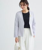【ピエロ/Pierrot】のフレアジャケット 大人の最旬トレンドファッション＆コーディネート founy(ファウニー) ファッション Fashion レディースファッション Fashion for Women アウター Coat / Outerwear Collection レディースジャケット・軽アウター Jackets おすすめ Recommended / Our Picks ジャケット Jacket, Outerwear ジョーゼット Georgette, Semi-Sheer Fabric フェミニン Feminine, Girly フレア Flare, Flared プチプライス・低価格 Affordable / Budget Price ビジネス 仕事 通勤 Business / Work / Commuting thumbnail 167cm / アイスグレー / M|ID: prp329100004973663 ipo3291000000037291000