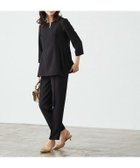 【ピエロ/Pierrot】のキーネックパールブラウスセットアップ 大人の最旬トレンドファッション＆コーディネート founy(ファウニー) ファッション Fashion レディースファッション Fashion for Women トップス・カットソー Cut & Sew Tops シャツ・ブラウス・オフィスカジュアル Elegant Blouses & Button-Ups スーツ Business Suits & Workwear スーツセット・2点セット・レディーススーツ Suit Sets / 2-Piece Suits / Office Suit Sets 送料無料 Free Shipping シンプル Simple, Minimal ストレッチ Stretch, Stretchy Fabric スーツ Suit, Formalwear セットアップ Set-Up, Coordinated Outfit センター Center, Center Line パール Pearl, Pearl Accent プチプライス・低価格 Affordable / Budget Price ベーシック Basic, Essential thumbnail 167cm / ブラック / M|ID: prp329100004973667 ipo3291000000037291012