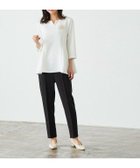 【ピエロ/Pierrot】のキーネックパールブラウスセットアップ 大人の最旬トレンドファッション＆コーディネート founy(ファウニー) ファッション Fashion レディースファッション Fashion for Women トップス・カットソー Cut & Sew Tops シャツ・ブラウス・オフィスカジュアル Elegant Blouses & Button-Ups スーツ Business Suits & Workwear スーツセット・2点セット・レディーススーツ Suit Sets / 2-Piece Suits / Office Suit Sets 送料無料 Free Shipping シンプル Simple, Minimal ストレッチ Stretch, Stretchy Fabric スーツ Suit, Formalwear セットアップ Set-Up, Coordinated Outfit センター Center, Center Line パール Pearl, Pearl Accent プチプライス・低価格 Affordable / Budget Price ベーシック Basic, Essential thumbnail 167cm / オフホワイト×ブラック / M|ID: prp329100004973667 ipo3291000000037291016