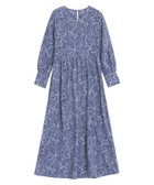 【ピエロ/Pierrot】のカシュクール風花柄ワンピース 大人の最旬トレンドファッション＆コーディネート founy(ファウニー) ファッション Fashion レディースファッション Fashion for Women ワンピース Dresses カシュクール Wrap Design カフス Cuff Design スリット Slit, Slit Detail フレア Flare, Flared プチプライス・低価格 Affordable / Budget Price thumbnail グレイッシュブルー|ID: prp329100004973673 ipo3291000000037291035