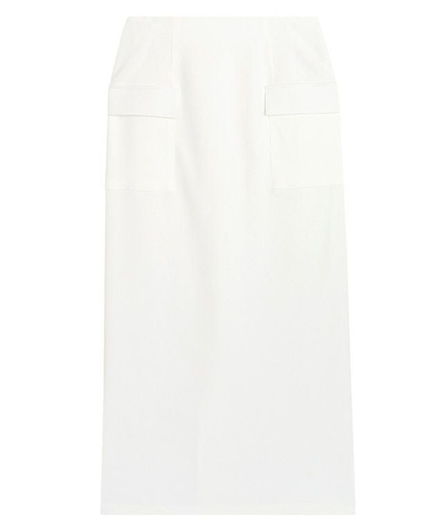 【ピエロ/Pierrot】のサイドフラップポケットIラインスカート インテリア・キッズ・メンズ・レディースファッション・服の通販 founy(ファウニー) 　ファッション　Fashion　レディースファッション　Fashion for Women　スカート　Skirts　ストレッチ　Stretch, Stretchy Fabric　フラップ　Flap, Flap Pocket　プチプライス・低価格　Affordable / Budget Price　ポケット　Pocket, Pocket Detail　オフホワイト|ID: prp329100004973676 ipo3291000000037291050