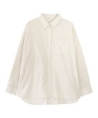 【ピエロ/Pierrot】のコットンオーバーサイズシャツ アイボリー|ID: prp329100004973682 ipo3291000000037291070
