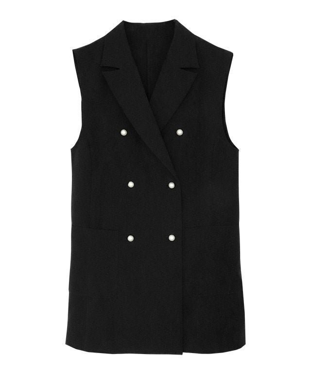 【ピエロ/Pierrot】のパールボタンジレ 大人の最旬トレンドファッション＆コーディネート founy(ファウニー) 　ファッション　Fashion　レディースファッション　Fashion for Women　アウター　Coat / Outerwear Collection　トップス・カットソー　Cut & Sew Tops　ベスト&ジレ / 重ね着スタイル　Vests & Gilets　ジョーゼット　Georgette, Semi-Sheer Fabric　パール　Pearl, Pearl Accent　プチプライス・低価格　Affordable / Budget Price　エレガント 上品　Elegant　 other-1|ID: prp329100004973699 ipo3291000000037291136