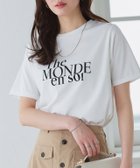 【ピエロ/Pierrot】の【接触冷感・イージーケア】選べるロゴTシャツ 大人の最旬トレンドファッション＆コーディネート founy(ファウニー) ファッション Fashion レディースファッション Fashion for Women トップス・カットソー Cut & Sew Tops シャツ・ブラウス・オフィスカジュアル Elegant Blouses & Button-Ups ロングTシャツ・Tシャツ Longline T-Shirts & Tees 送料無料 Free Shipping インナー Innerwear プチプライス・低価格 Affordable / Budget Price エレガント 上品 Elegant thumbnail 167cm / B / オフホワイト×ブラック / M|ID: prp329100004973701 ipo3291000000037291151