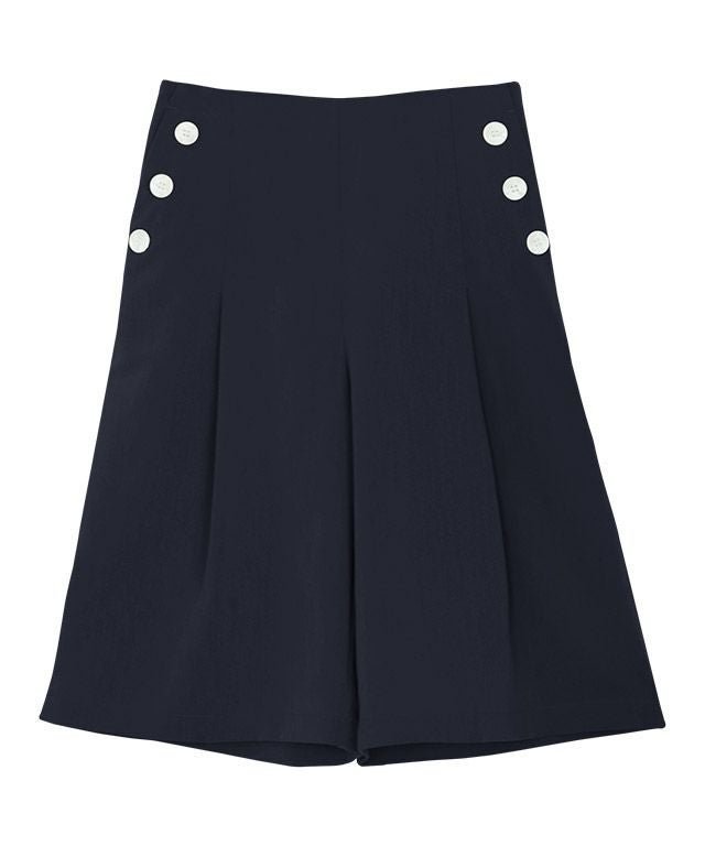 【ピエロ/Pierrot】の【A会場】タックハーフマリンパンツ インテリア・キッズ・メンズ・レディースファッション・服の通販 founy(ファウニー) 　ファッション　Fashion　レディースファッション　Fashion for Women　パンツ　Pants & Trousers　送料無料　Free Shipping　ハーフ　Half, Half-Length　プチプライス・低価格　Affordable / Budget Price　エレガント 上品　Elegant　ネイビー|ID: prp329100004973705 ipo3291000000037291161