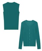 【ピエロ/Pierrot】の【アウトレットSALE!】ノースリーブリブニットアンサンブル 大人の最旬トレンドファッション＆コーディネート founy(ファウニー) ファッション Fashion レディースファッション Fashion for Women トップス・カットソー Cut & Sew Tops ニット Knit Tops & Sweaters アンサンブルニット Knit Ensembles & Twin Sets キャミソール&ノースリーブ Camisoles & Sleeveless Tops アウトレット Outlet / Clearance アンサンブル Ensemble Set インナー Innerwear カーディガン Cardigan, Knitwear トレンド Trend, Trending Now ノースリーブ Sleeveless, No-Sleeve プチプライス・低価格 Affordable / Budget Price エレガント 上品 Elegant 夏 Summer thumbnail グリーン|ID: prp329100004973707 ipo3291000000037291170