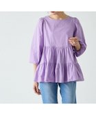 【ピエロ/Pierrot】の【アウトレットSALE!】ティアードブラウス ラベンダー|ID: prp329100004973726 ipo3291000000037291242