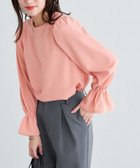 【ピエロ/Pierrot】の【アウトレットSALE!】バックボタンキャンディスリーブTブラウス オレンジピンク|ID: prp329100004973737 ipo3291000000037291285