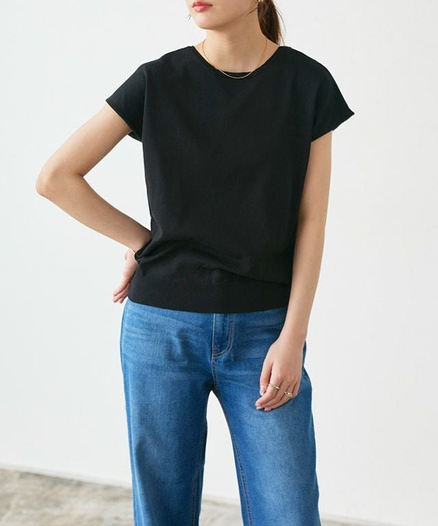【ピエロ/Pierrot】の多機能ニット2wayフレンチトップス インテリア・キッズ・メンズ・レディースファッション・服の通販 founy(ファウニー) 　ファッション　Fashion　レディースファッション　Fashion for Women　トップス・カットソー　Cut & Sew Tops　ニット　Knit Tops & Sweaters　おすすめ　Recommended / Our Picks　アンサンブル　Ensemble Set　ウォッシャブル　Machine Washable　カーディガン　Cardigan, Knitwear　プチプライス・低価格　Affordable / Budget Price　エレガント 上品　Elegant　抗菌　Antibacterial, Bacteria-Resistant　163cm / ブラック / M|ID: prp329100004973752 ipo3291000000037291338