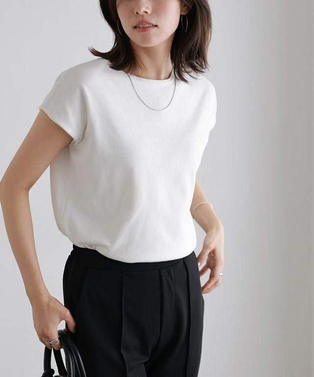 【ピエロ/Pierrot】の多機能ニット2wayフレンチトップス インテリア・キッズ・メンズ・レディースファッション・服の通販 founy(ファウニー) 　ファッション　Fashion　レディースファッション　Fashion for Women　トップス・カットソー　Cut & Sew Tops　ニット　Knit Tops & Sweaters　おすすめ　Recommended / Our Picks　アンサンブル　Ensemble Set　ウォッシャブル　Machine Washable　カーディガン　Cardigan, Knitwear　プチプライス・低価格　Affordable / Budget Price　エレガント 上品　Elegant　抗菌　Antibacterial, Bacteria-Resistant　167cm / オフホワイト / M|ID: prp329100004973752 ipo3291000000037291339