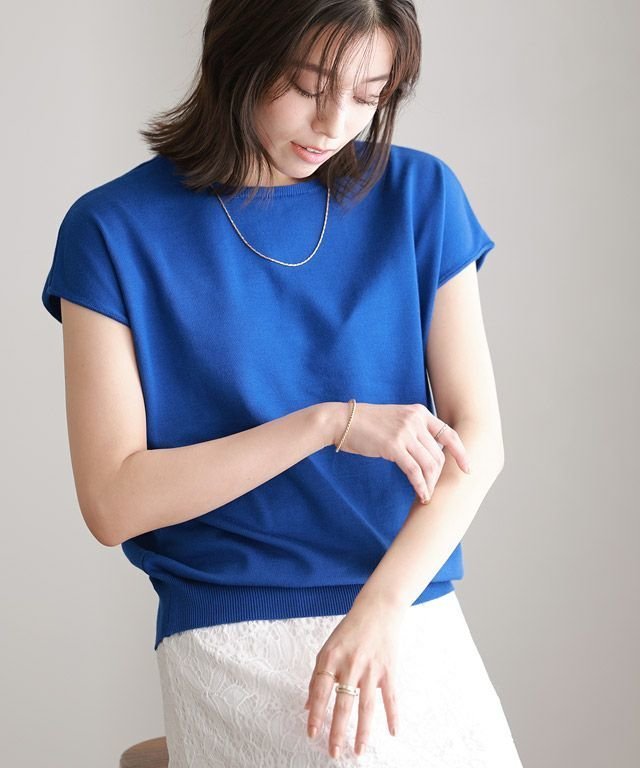 【ピエロ/Pierrot】の多機能ニット2wayフレンチトップス インテリア・キッズ・メンズ・レディースファッション・服の通販 founy(ファウニー) 　ファッション　Fashion　レディースファッション　Fashion for Women　トップス・カットソー　Cut & Sew Tops　ニット　Knit Tops & Sweaters　おすすめ　Recommended / Our Picks　アンサンブル　Ensemble Set　ウォッシャブル　Machine Washable　カーディガン　Cardigan, Knitwear　プチプライス・低価格　Affordable / Budget Price　エレガント 上品　Elegant　抗菌　Antibacterial, Bacteria-Resistant　167cm / ロイヤルブルー / M|ID: prp329100004973752 ipo3291000000037291342