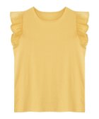 【ピエロ/Pierrot】のテレコリブフリルTシャツ イエロー|ID: prp329100004973766 ipo3291000000037291396