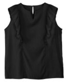 【ピエロ/Pierrot】の【アウトレットSALE!】ショルダーフリルキーネックブラウス ブラック|ID: prp329100004973768 ipo3291000000037291399