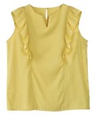【ピエロ/Pierrot】の【アウトレットSALE!】ショルダーフリルキーネックブラウス イエロー|ID: prp329100004973768 ipo3291000000037291401