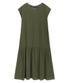 【ピエロ/Pierrot】の裾切り替えフレンチスリーブワンピース 大人の最旬トレンドファッション＆コーディネート founy(ファウニー) ファッション Fashion レディースファッション Fashion for Women ワンピース Dresses ギャザー Gathered, Ruffled プチプライス・低価格 Affordable / Budget Price thumbnail カーキ|ID: prp329100004973773 ipo3291000000037291417