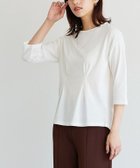 【ピエロ/Pierrot】のスタイルアップカットソー 大人の最旬トレンドファッション＆コーディネート founy(ファウニー) ファッション Fashion レディースファッション Fashion for Women トップス・カットソー Cut & Sew Tops カットソー・ベーシックTシャツ Cut-and-Sewn Tops / Stretch Tees & Basics プチプライス・低価格 Affordable / Budget Price thumbnail オフホワイト|ID: prp329100004973775 ipo3291000000037291426