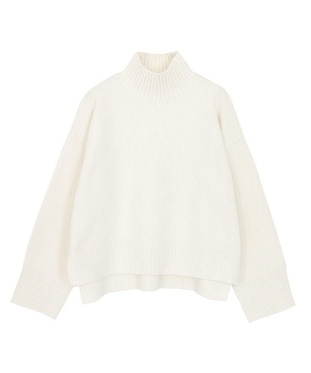 【ピエロ/Pierrot】の選べる2ネッククロップド丈ニット インテリア・キッズ・メンズ・レディースファッション・服の通販 founy(ファウニー) 　ファッション　Fashion　レディースファッション　Fashion for Women　トップス・カットソー　Cut & Sew Tops　ニット　Knit Tops & Sweaters　クロップド　Cropped, Short Length　スリット　Slit, Slit Detail　ハイネック　High Neck, Mock Neck　バランス　Balance, Style Balance　プチプライス・低価格　Affordable / Budget Price　アイボリー|ID: prp329100004973779 ipo3291000000037291451