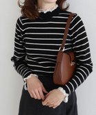 【ピエロ/Pierrot】のレース付ハイネックリブニット 大人の最旬トレンドファッション＆コーディネート founy(ファウニー) ファッション Fashion レディースファッション Fashion for Women トップス・カットソー Cut & Sew Tops ニット Knit Tops & Sweaters プチプライス・低価格 Affordable / Budget Price ボトム Bottoms, Lower Wear リブニット Rib Knit, Ribbed Knit レース Lace, Lace Fabric エレガント 上品 Elegant thumbnail レース付ハイネックリブニット|ID: prp329100004973783 ipo3291000000037291468