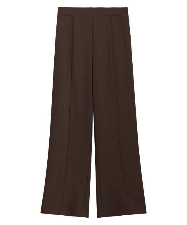 【ピエロ/Pierrot】の【アウトレットSALE!】センターシームパンツ インテリア・キッズ・メンズ・レディースファッション・服の通販 founy(ファウニー) 　ファッション　Fashion　レディースファッション　Fashion for Women　パンツ　Pants & Trousers　アウトレット　Outlet / Clearance　とろみ　Fluid, Flowy Fabric　ストレート　Straight, Straight Cut　プチプライス・低価格　Affordable / Budget Price　エレガント 上品　Elegant　ブラウン|ID: prp329100004973786 ipo3291000000037291480