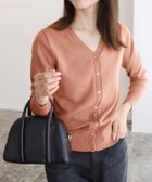 【ピエロ/Pierrot】のプレミアムカシミヤタッチカーディガン 163cm / オレンジピンク / M|ID: prp329100004973798 ipo3291000000037291545