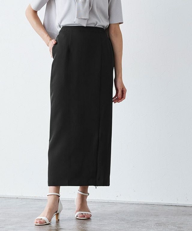 【ピエロ/Pierrot】の2wayスリットスカート インテリア・キッズ・メンズ・レディースファッション・服の通販 founy(ファウニー) 　ファッション　Fashion　レディースファッション　Fashion for Women　スカート　Skirts　シンプル　Simple, Minimal　ストレッチ　Stretch, Stretchy Fabric　スリット　Slit, Slit Detail　トレンド　Trend, Trending Now　プチプライス・低価格　Affordable / Budget Price　ブラック|ID: prp329100004973803 ipo3291000000037291557