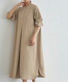 【ピエロ/Pierrot】の【アウトレットSALE!】パールボタンフレアワンピース ベージュ|ID: prp329100004973813 ipo3291000000037291598