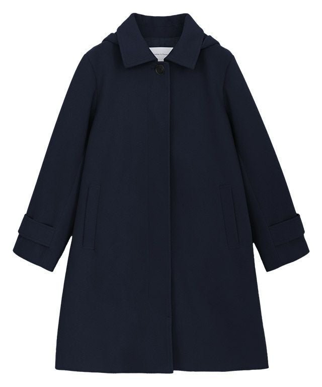 【ピエロ/Pierrot】のフード付きステンカラーコート インテリア・キッズ・メンズ・レディースファッション・服の通販 founy(ファウニー) https://founy.com/ ファッション Fashion レディースファッション Fashion for Women アウター Coat / Outerwear Collection コート・ロングコート・ピーコート Long Coats, Peacoats & More レディースジャケット・軽アウター Jackets プチプライス・低価格 Affordable / Budget Price メルトン Melton, Heavy Wool エレガント 上品 Elegant |ID: prp329100004973824 ipo3291000000037291641