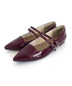 【ピエロ/Pierrot】の【アウトレットSALE!】ダブルストラップフラットシューズ ワイン|ID: prp329100004973826 ipo3291000000037291650