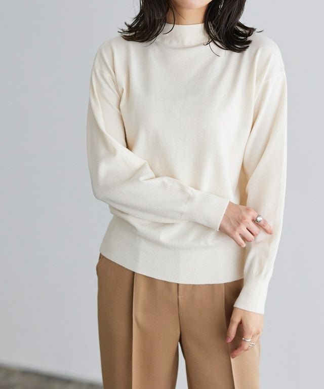 【ピエロ/Pierrot】のハイネックシンプルニット インテリア・キッズ・メンズ・レディースファッション・服の通販 founy(ファウニー) 　ファッション　Fashion　レディースファッション　Fashion for Women　トップス・カットソー　Cut & Sew Tops　ニット　Knit Tops & Sweaters　シンプル　Simple, Minimal　ハイネック　High Neck, Mock Neck　プチプライス・低価格　Affordable / Budget Price　167cm / アイボリー / M|ID: prp329100004973835 ipo3291000000037291684