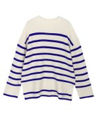 【ピエロ/Pierrot】のボトルネックパネルボーダーニット 大人の最旬トレンドファッション＆コーディネート founy(ファウニー) ファッション Fashion レディースファッション Fashion for Women トップス・カットソー Cut & Sew Tops ニット Knit Tops & Sweaters プチプライス・低価格 Affordable / Budget Price ボーダー Border, Stripe thumbnail アイボリー×ブルー|ID: prp329100004973845 ipo3291000000037291730